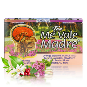 GN+Vida Me Vale Madre calming tea bags ready for a relaxing evening