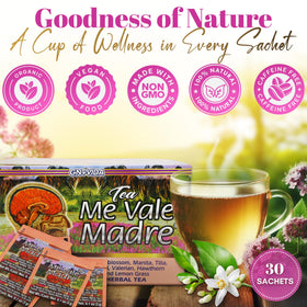 GN+Vida Me Vale Madre calming tea orange blossom aroma close-up