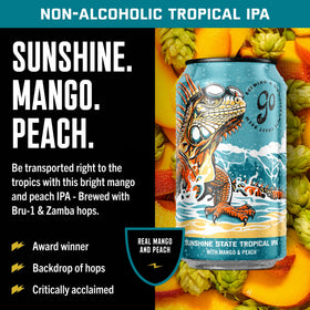 Go Brewing Disarm Hazy can close-up with hazy hop aroma