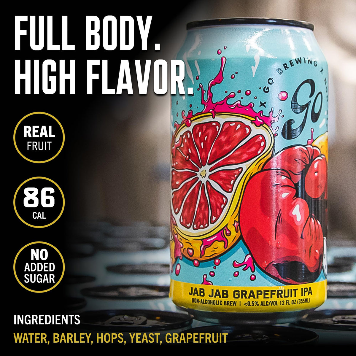 Go Brewing Refreshing pour with hops aroma and crisp finish