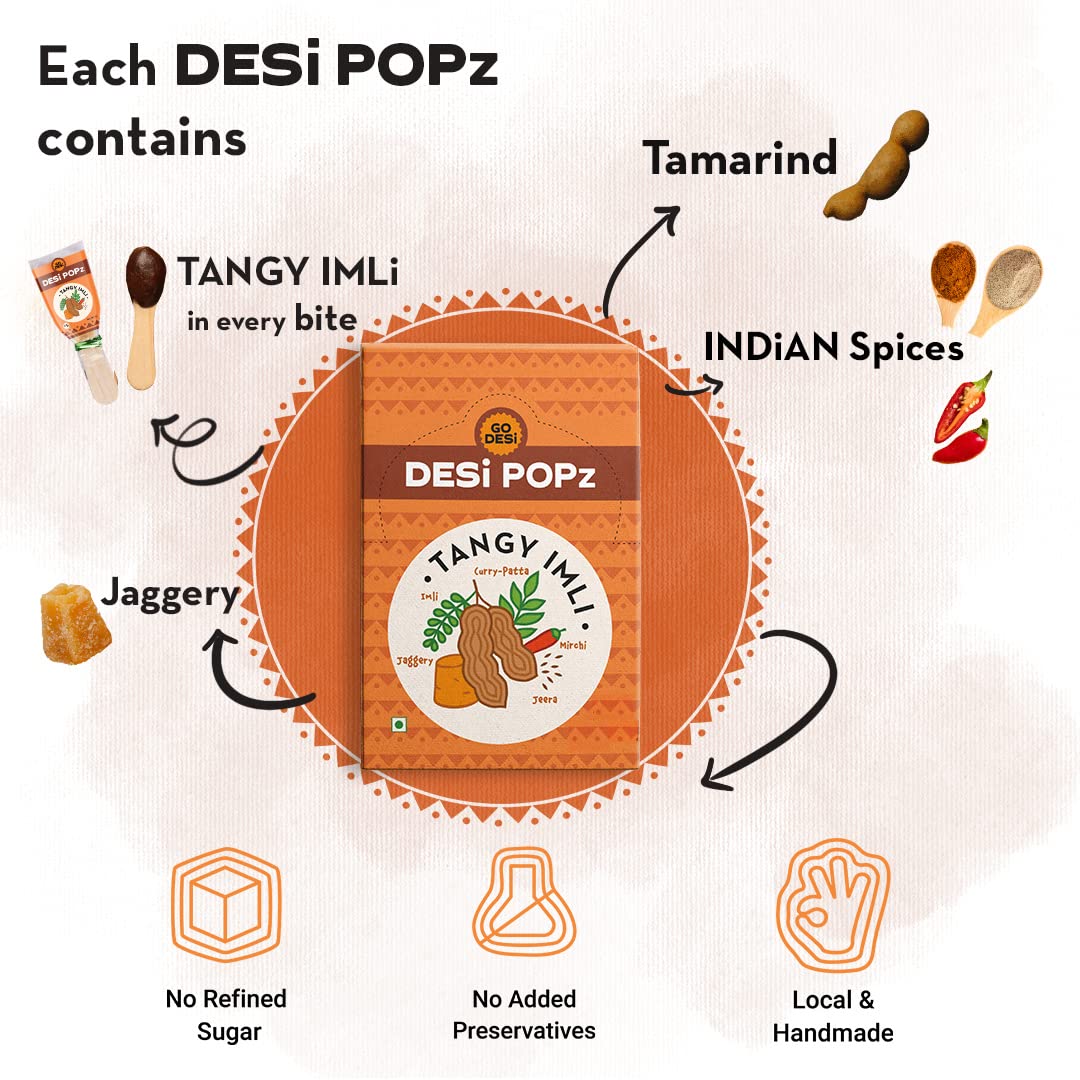 Handmade Go Desi lollipops supporting self-help groups with natural ingredients.