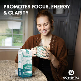 GO MENTAL ready-to-brew cup, inviting aroma and smooth finish.