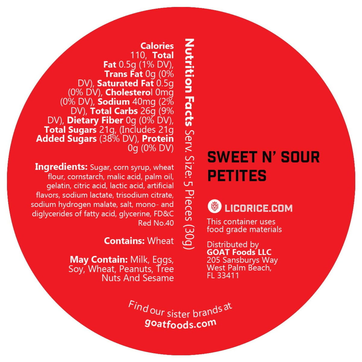 Goat Foods Licorice Petite Bricks close-up glossy candy surfaces
