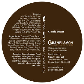 Goat Foods gift-ready caramels, ideal for holidays