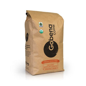 Gobena Chiapas ground medium roast bulk bag for drip or French press.