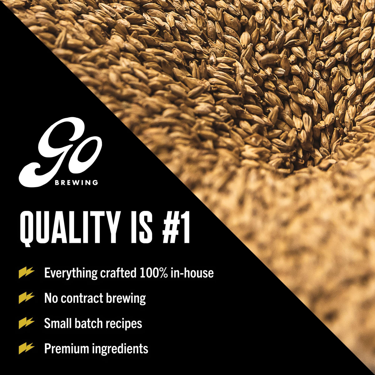 Go Brewing 12-oz cans image supports easy-serve moments at home.