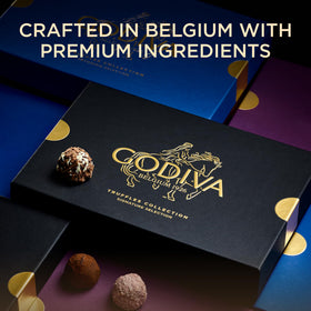 Godiva luxury black gift box elevates any dessert table or occasion.