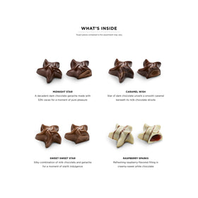 Godiva Dark Chocolate Ganache Star offering rich, velvety filling for indulgent moments.