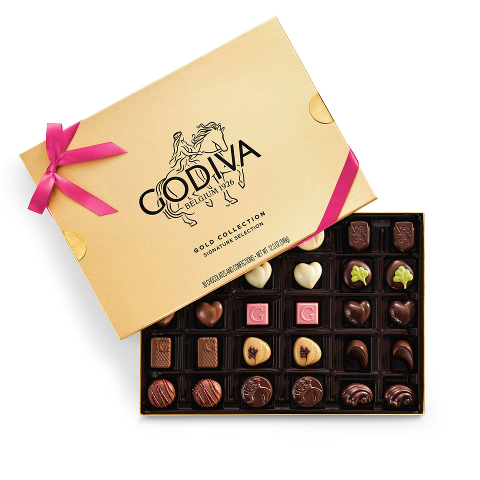 Godiva Gold Collection 30-piece box—perfect Mother's Day gift to share.