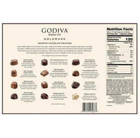 Godiva hazelnut praline filled chocolate details for indulgent moments.
