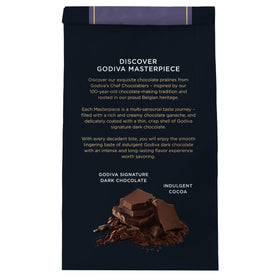 Godiva Masterpiece Dark Chocolate Bag, individually wrapped pieces for easy gifting and on-the-go enjoyment.