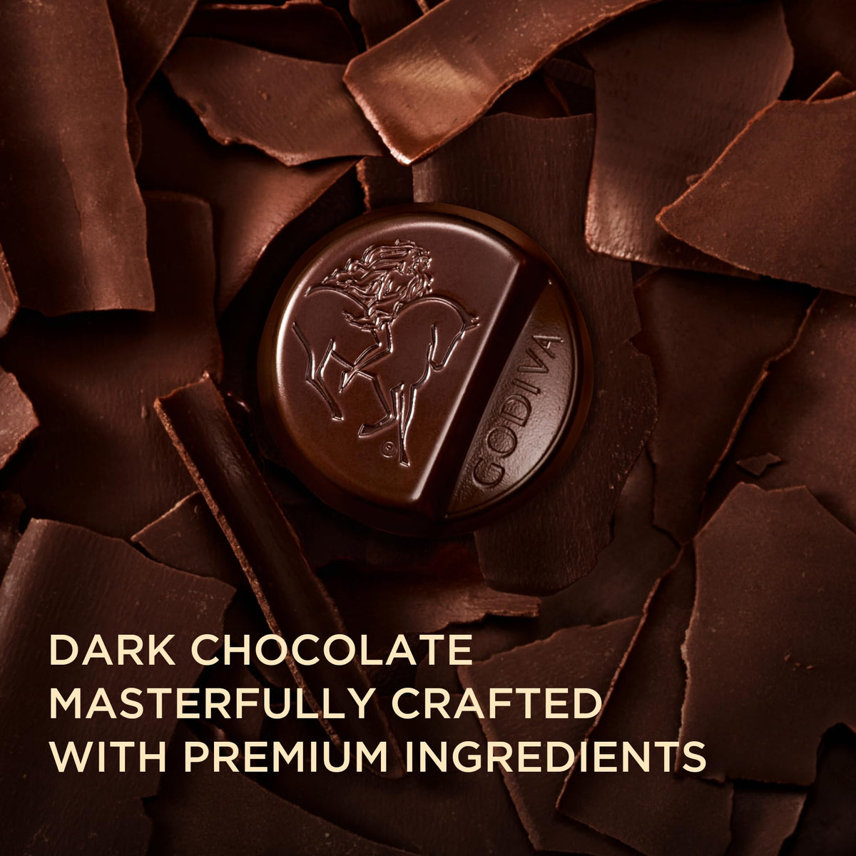 Godiva Masterpiece packaging in black, purple, gold for luxury gifting.