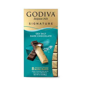 Godiva Signature Mini Bars on-the-go packaging enables convenient indulgence.