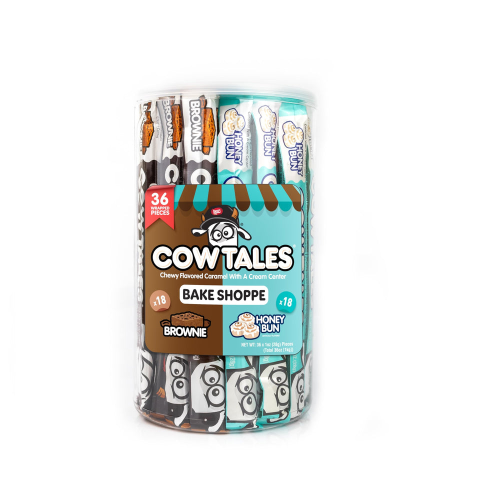 Goetze's Cow Tales Honey Bun pack shot, ideal for party favors.