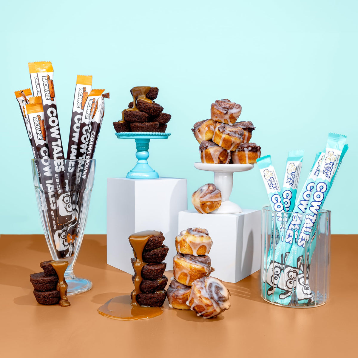 Goetze's Cow Tales variety pack showcases convenient single-serve portions.