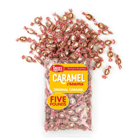 Goetze's Vanilla Caramel Creams bulk bag ready for sharing.