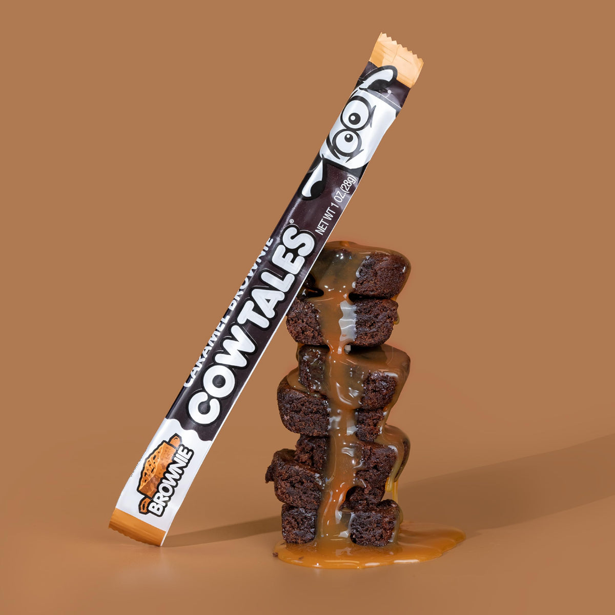 Goetze's Caramel Brownie Cow Tales USA-made badge in a nut-free facility