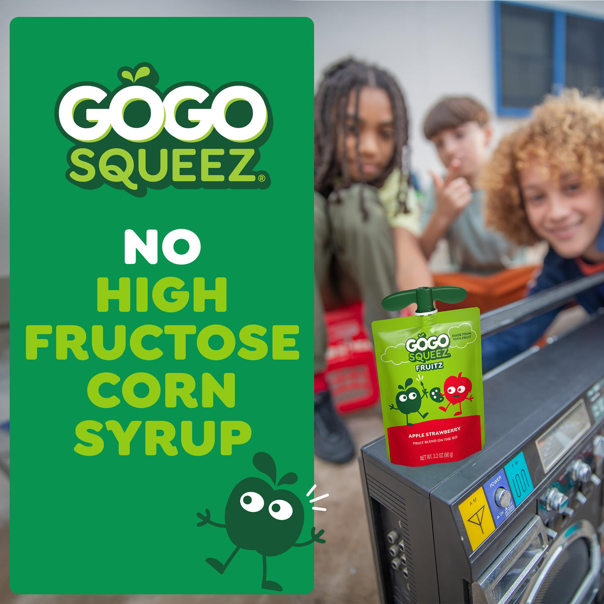 GoGo squeeZ Non-GMO Project Verified seal adds trust.