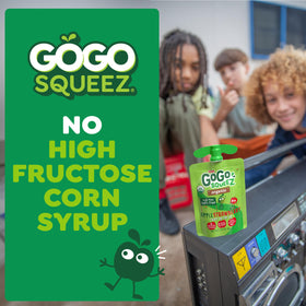 GoGo squeeZ gluten-free nut-free dairy-free certified pouch ideal for lunch boxes