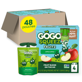 GoGo SqueeZ applesauce pack ready for on-the-go snacking.