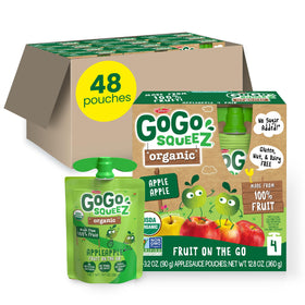 GoGo SqueeZ Apple Apple pouch on-the-go snacking with no mess.
