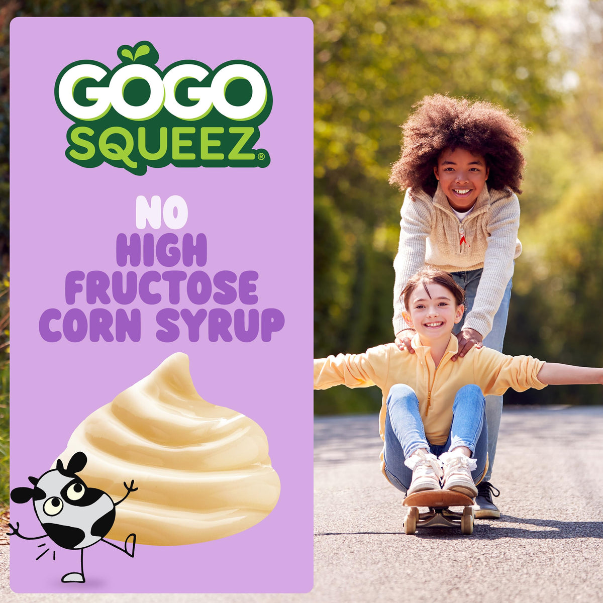 GoGo SqueeZ PuddingZ BPA-free packaging highlights safety and convenience.