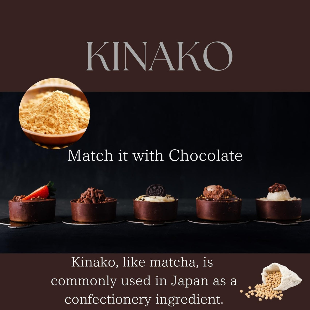 GOHAN JAPAN Kinako powder fresh flavor enhances everyday meals