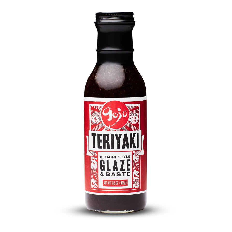 Gojo Teriyaki Glaze on chicken for a glossy hibachi-style finish.