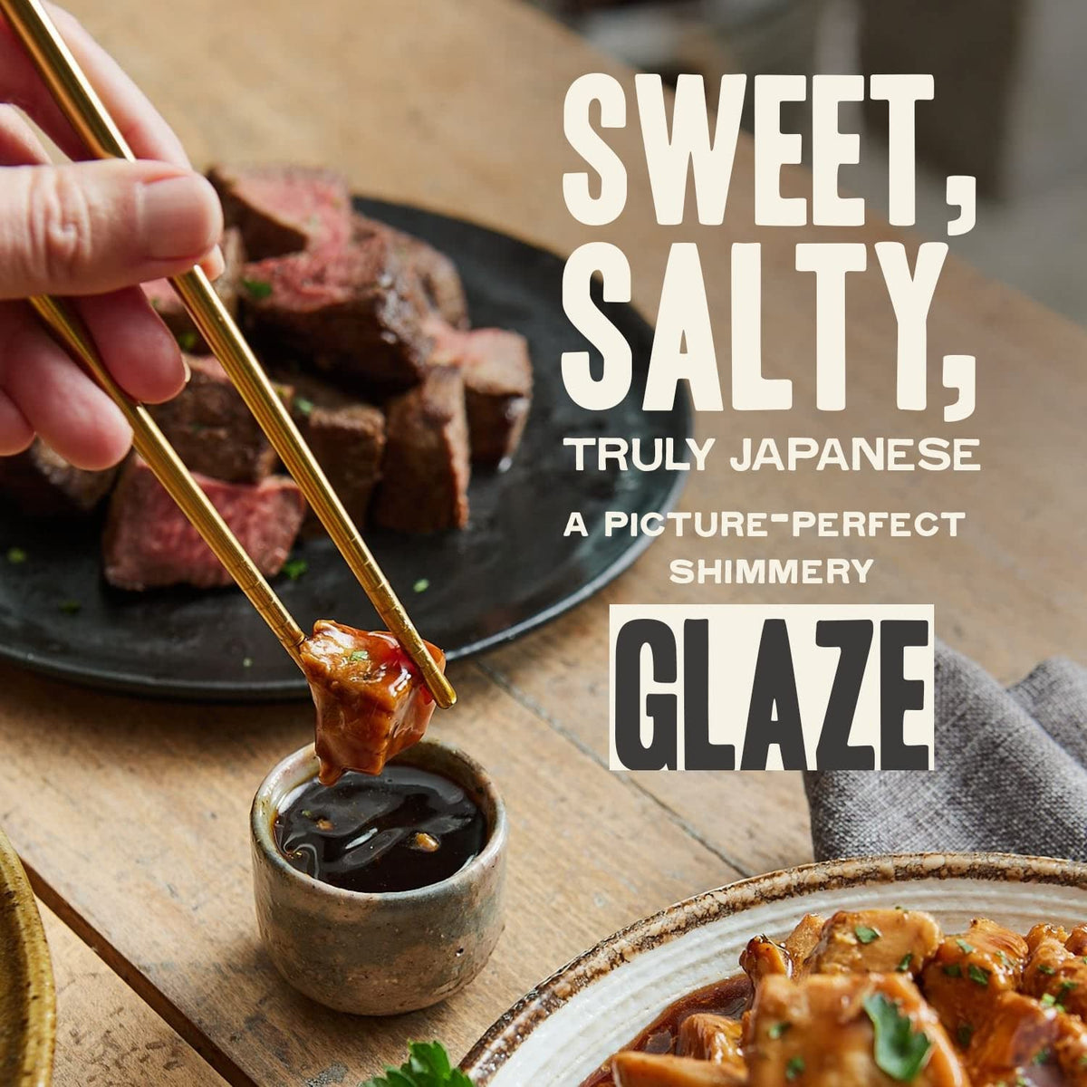 Gojo Teriyaki Glaze adds savory shine to vegetables and rice bowls.