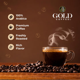 Gold Coffee Co. Blue Mountain roast profile capture; medium roast for cocoa and citrus notes.