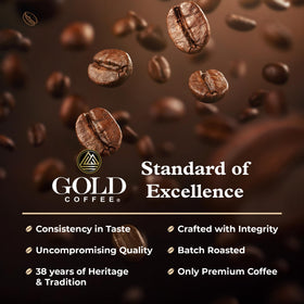 Gold Coffee Kanaloa farm sourcing shot signals sustainable, farmer-owned roots.