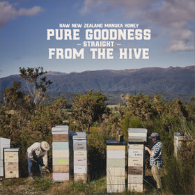Gold Fern Honey with honeycomb highlights natural purity.