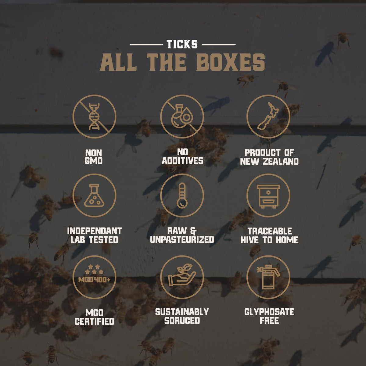 Gold Fern Honey packaging heritage from New Zealand family beekeepers