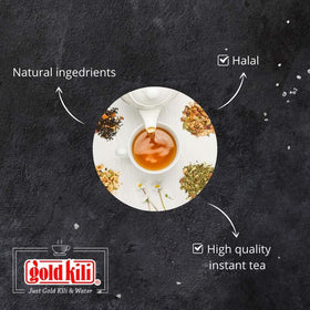Gold Kili ginger honey detail emphasizing natural ingredients