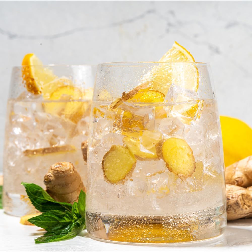 Gold Kili ginger drink ingredients pack showing natural composition