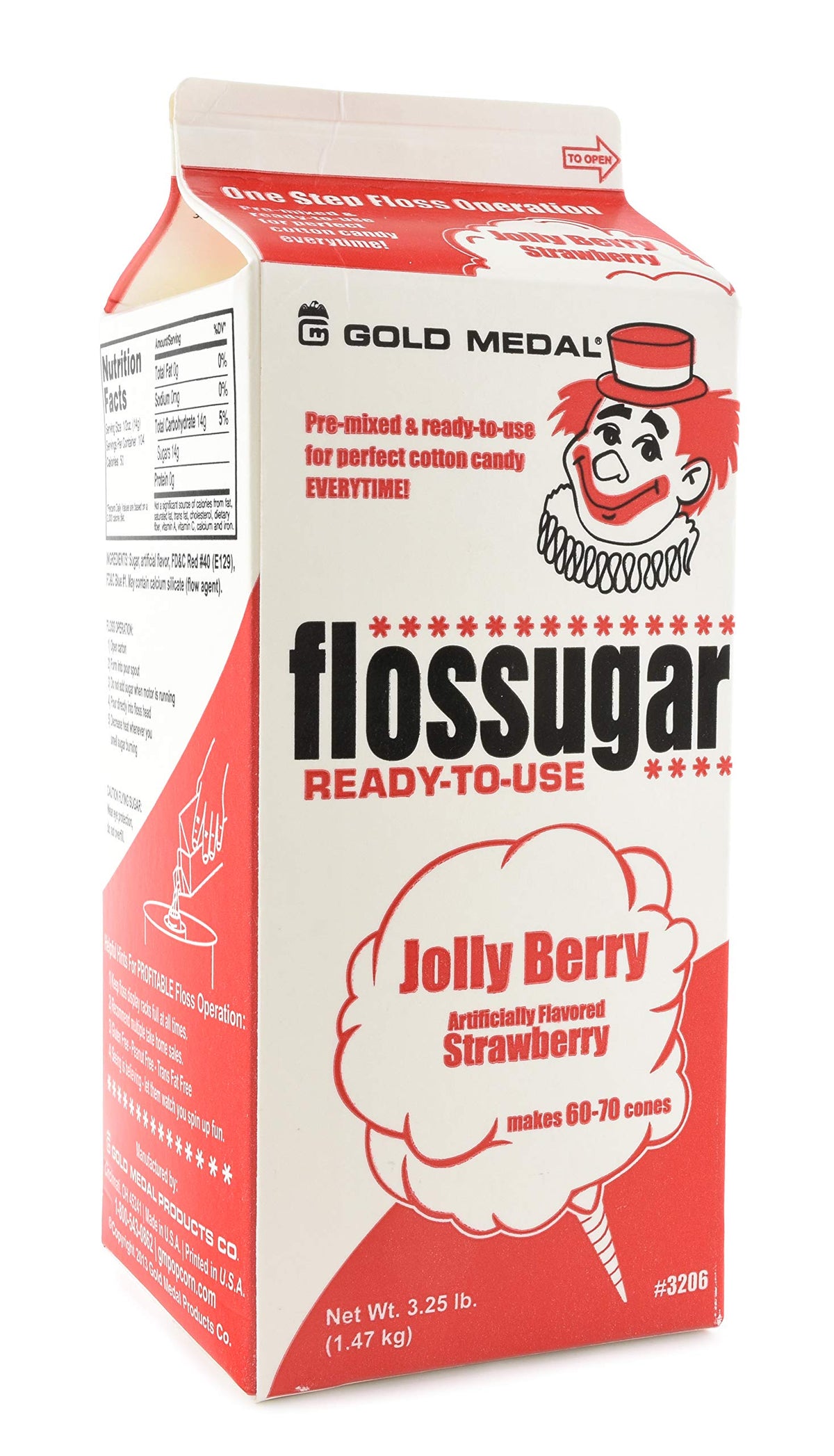 Gold Medal half-gallon floss sugar bundle for bulk party use