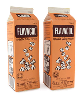 Gold Medal Flavacol popcorn salt 2-pack jar front showing label and theater-style flavor.