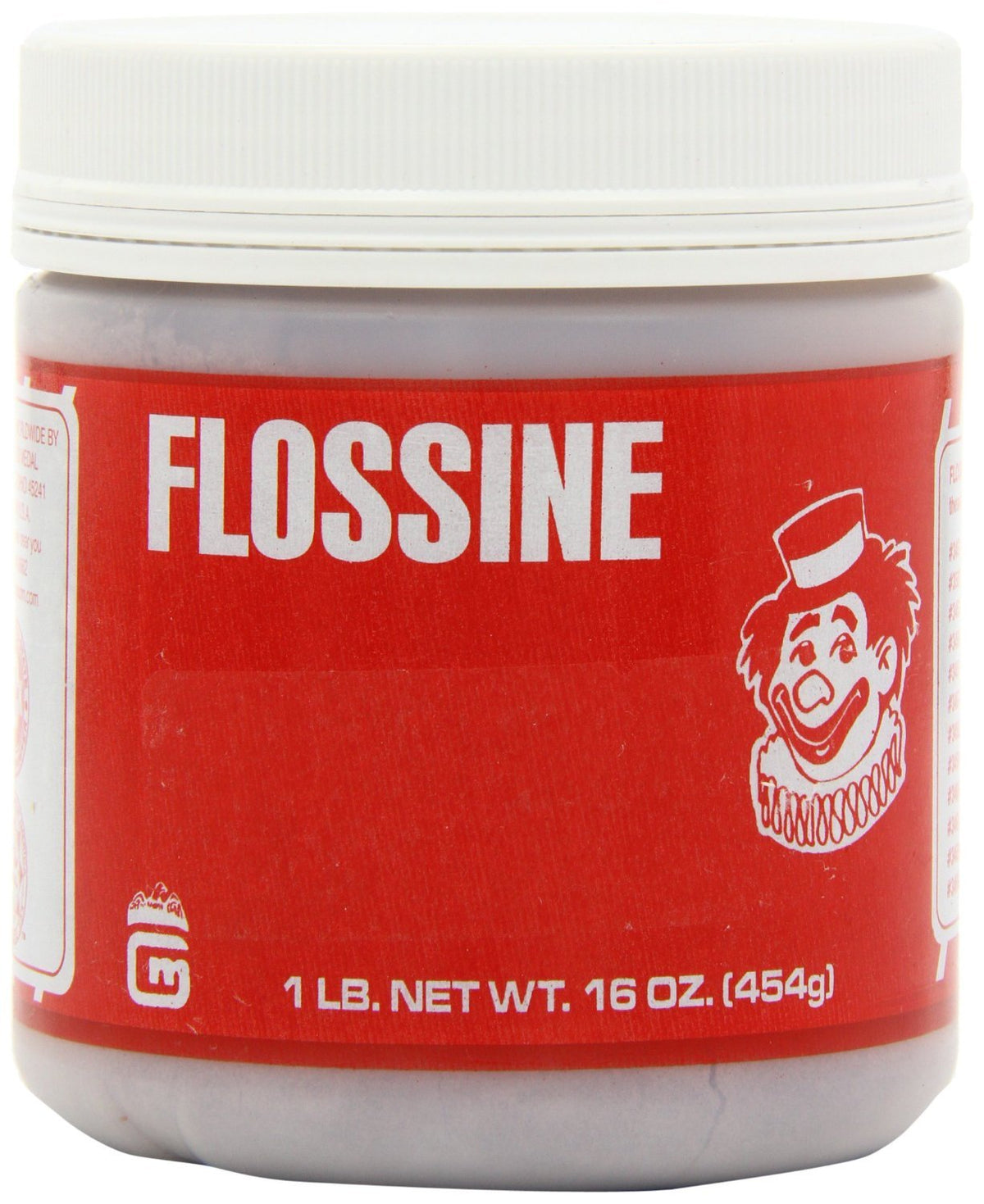 Gold Medal Flossine Blue Raspberry can for cotton candy, ideal for parties and events.