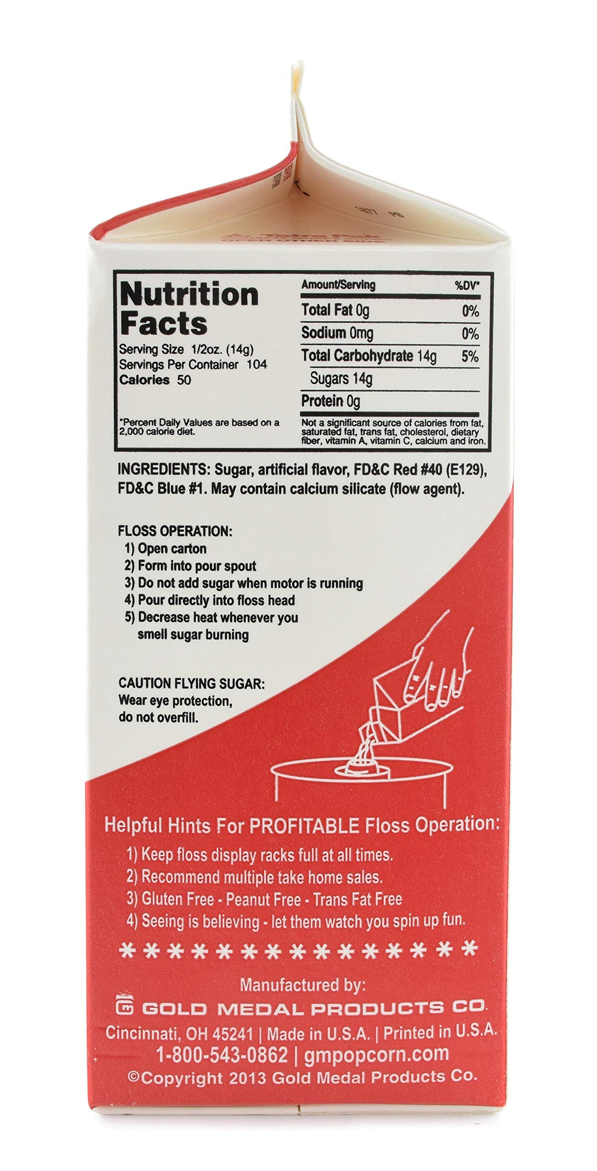 Gold Medal Flossugar Cherry pour delivers clean, mess-free dosing