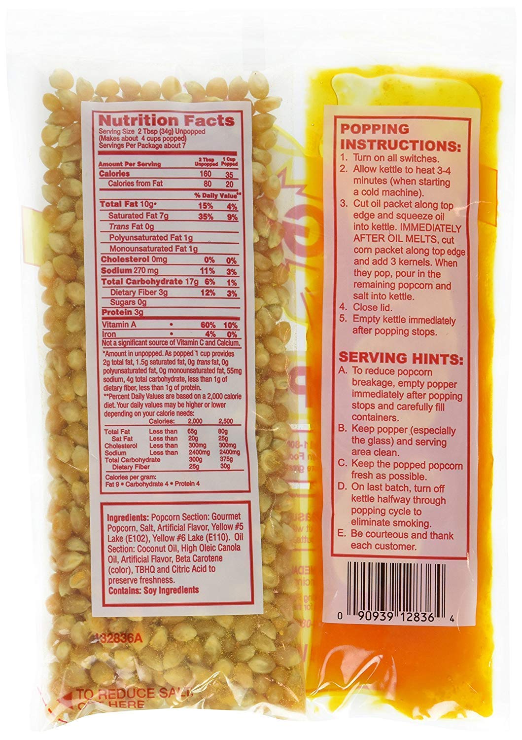 Gold Medal Perfectware 8oz portions, measured servings for accurate snacks