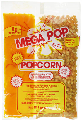 Gold Medal Coconut Popcorn Kit packaging showing quick setup for movie nights