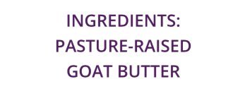 Gold Nugget Ghee goat ghee jar—rich texture for spreading on toast.