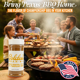 Goldee's Bar-B-Q All-Purpose Seasoning Rub beef elevates steak and roasts with rich aromatics.