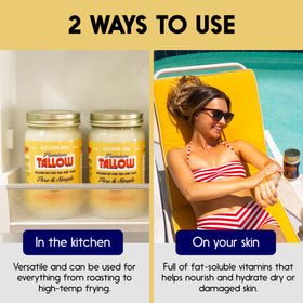 Golden Age Premium Tallow pasture-raised source supports quality and ethical wellness.