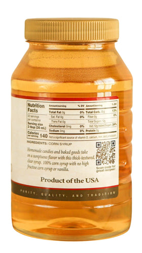Golden Barrel corn syrup pour demonstrates a glossy, moisture-retaining base for desserts.