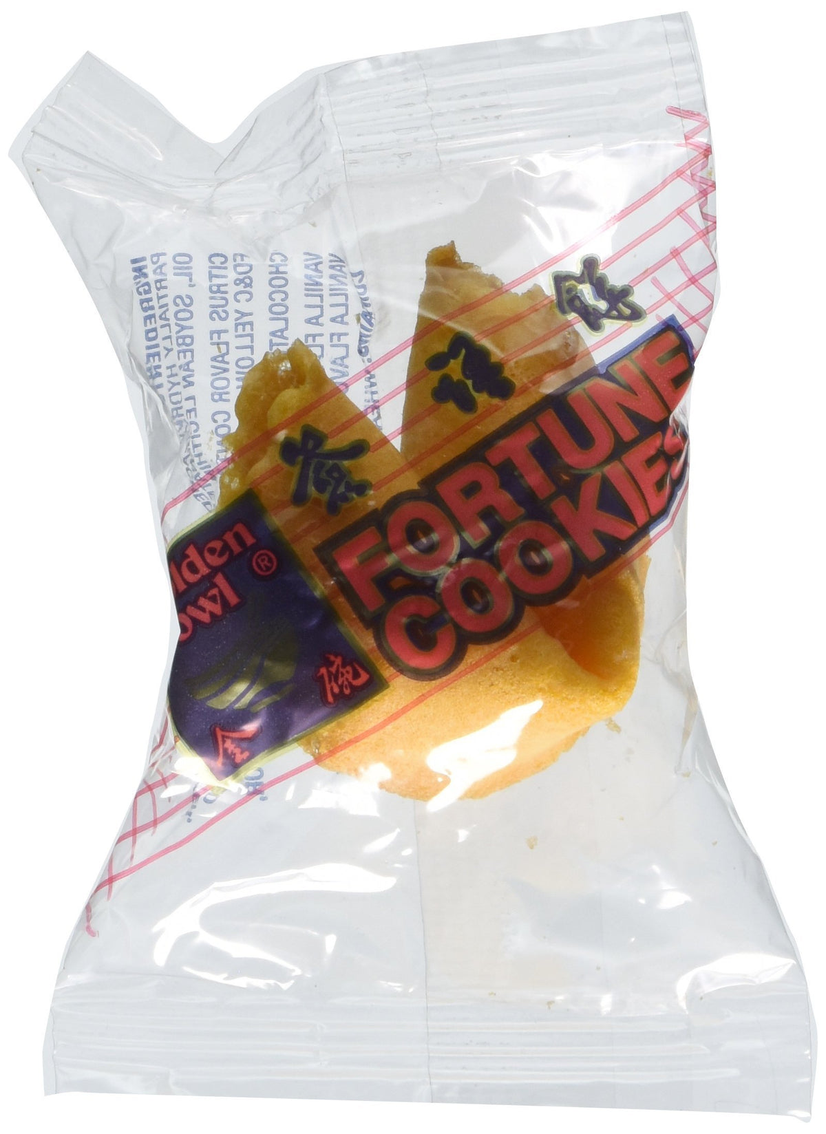 Golden Bowl fortune cookies in a 60-count pack, ideal for celebrations and sharing.