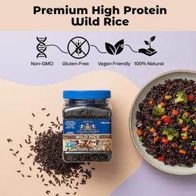 Golden Crown gluten-free vegan wild rice serving for gluten-free meals.