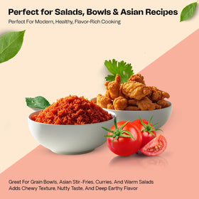 Golden Crown Red Rice nourishing closeup hints iron and antioxidants.