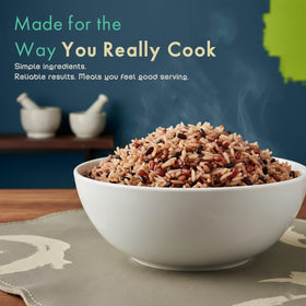 Golden Crown rye berries visible in the blend for fiber-rich meals