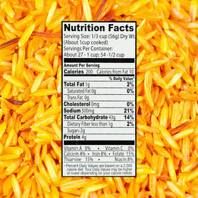 Golden Crown Saffron Yellow Rice microwave-ready dish ready in minutes.